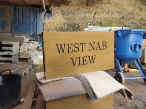 Custom Yorkshire Stone Sign