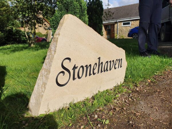 Hand Carved Stone Signs